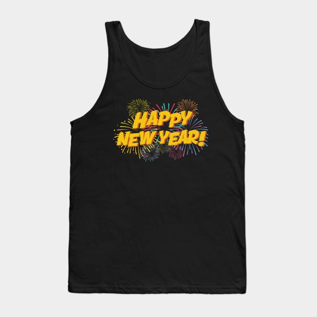 Happy New Year Big Bang Celebration Tank Top by GDLife